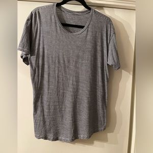 Lucky Brand Navy/White striped Tee